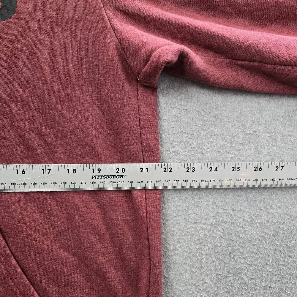 Adidas‎ Men Hoodie L Maroon Fleece Activewear Long Sleeve